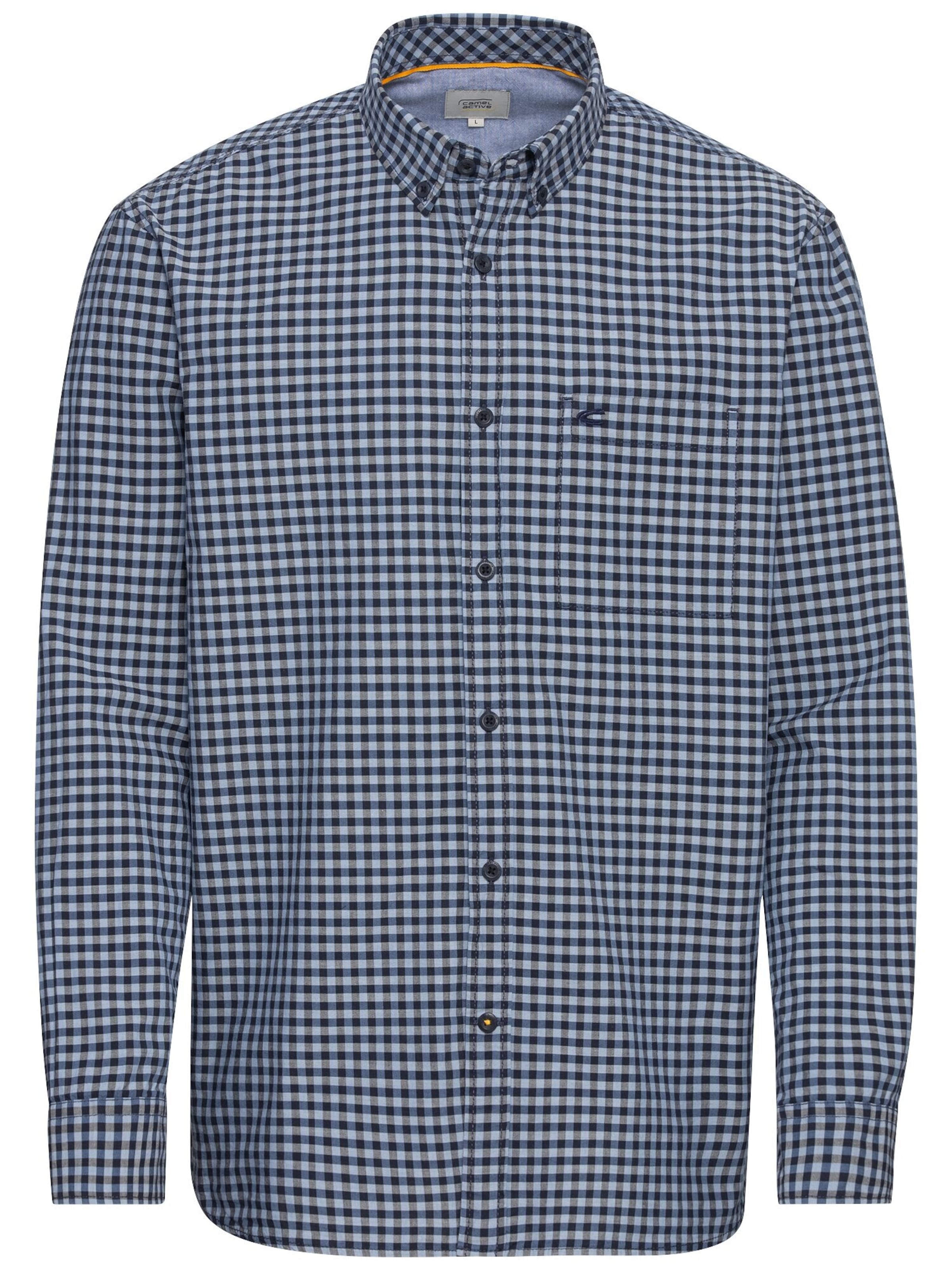 CAMEL ACTIVE Regular fit Бизнес риза &#x27;Vichy&#x27; в синьо: отпред