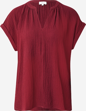 Chemisier s.Oliver en rouge : devant