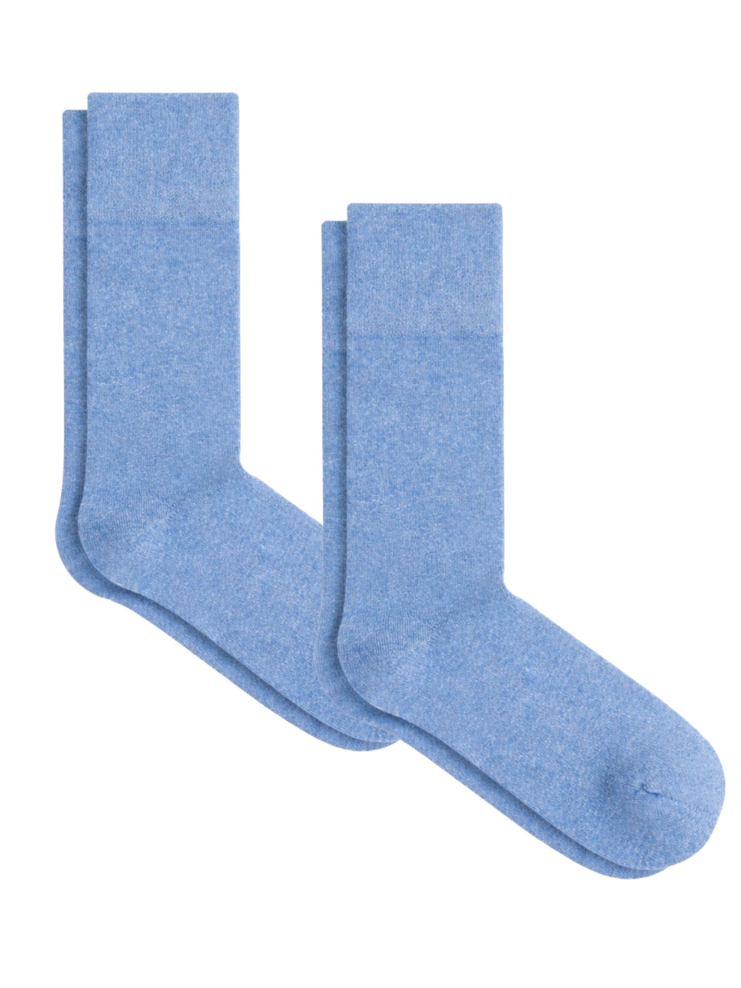 Albero Natur Socks 'Bio-Baumwoll-Frotteesocken Unisex – 2er Pack' in Blue: front