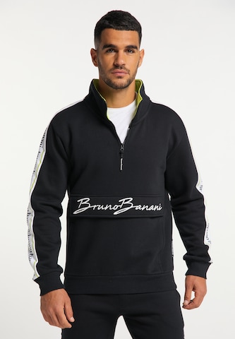 BRUNO BANANI Sweatshirt 'Morgan' in Black: front