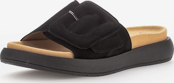 GABOR Mules in Black: front