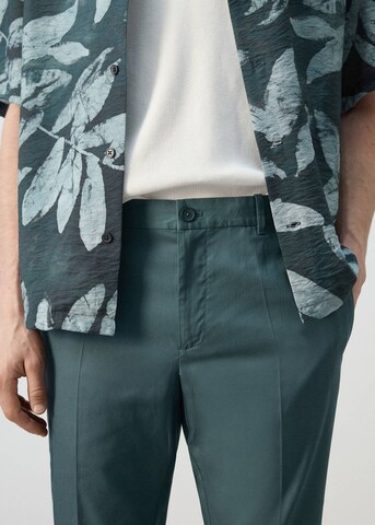MANGO MAN Regular Pants 'Tenceli' in Green