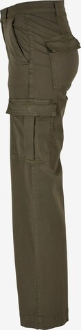 Urban Classics Wide leg Cargo trousers in Green