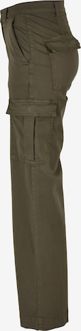 Wide leg Pantaloni cargo di Urban Classics in verde