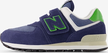 Baskets '574' new balance en bleu : devant