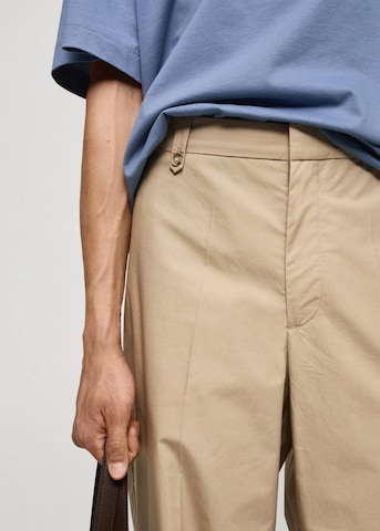 MANGO MAN Loosefit Hose 'Davide' in Beige