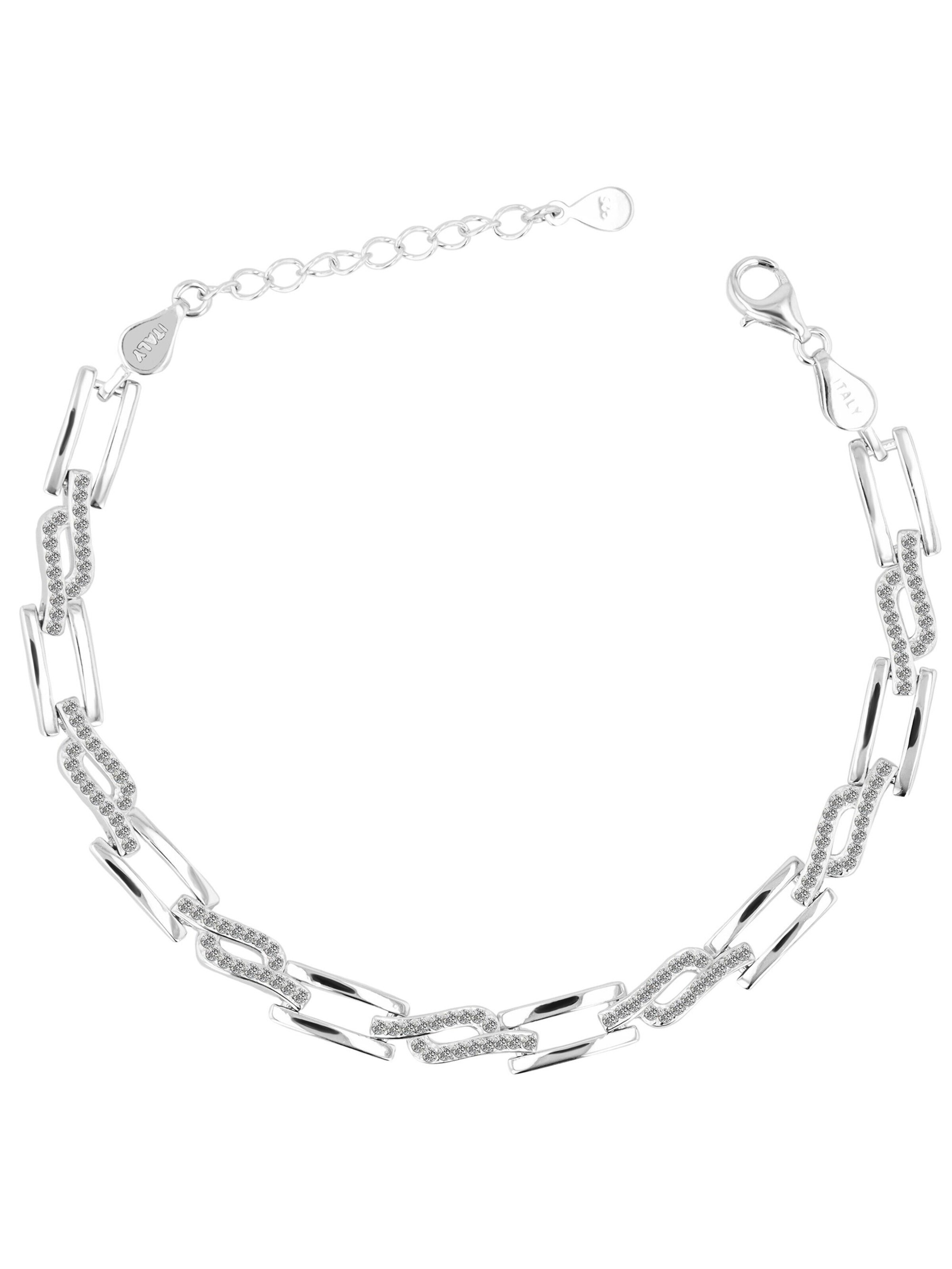 Akzent Bracelet 'Bruna' in Silver