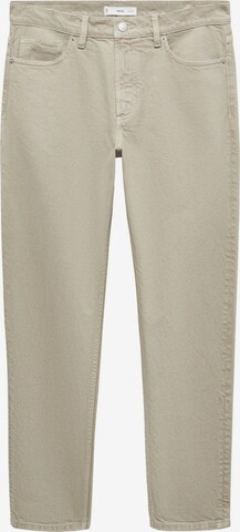 MANGO MAN Tapered Jeans 'Ben' i beige: framsida