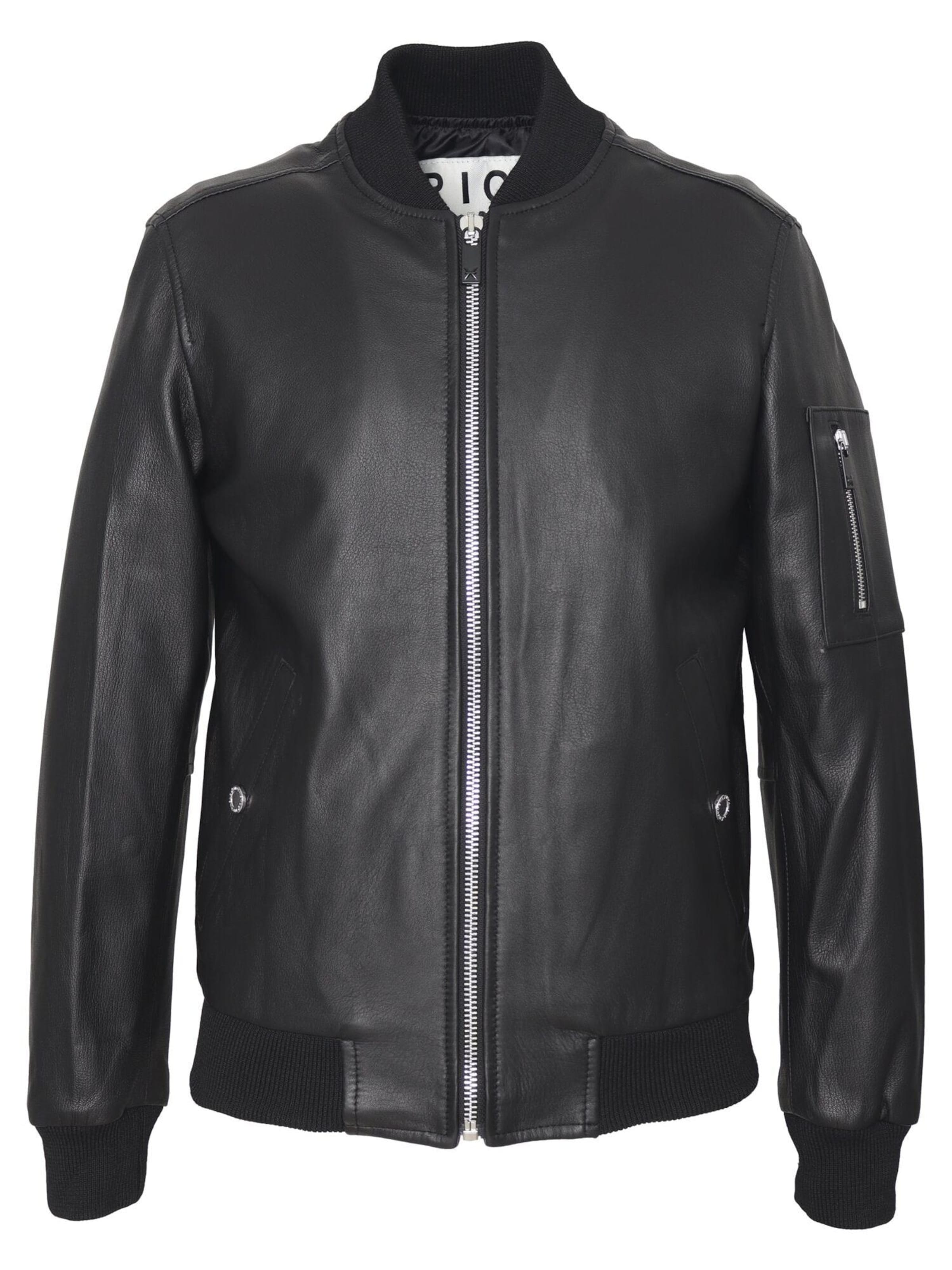 John Richmond Winterjas 'Grillus' in Zwart: voorkant