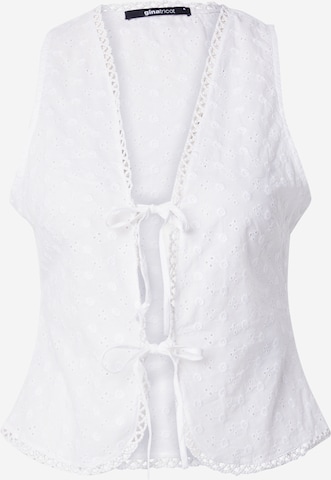 balta Gina Tricot Liemenė 'Anglaise': priekis