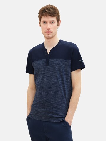 T-Shirt 'Serafino' TOM TAILOR en bleu