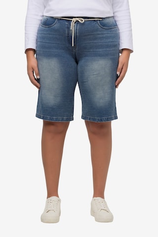 Ulla Popken Regular Jeans in Blauw: voorkant