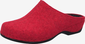 BERKEMANN Clogs 'Florina' in Rood: voorkant