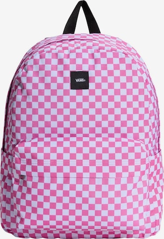 VANS Backpack 'VANS OLD SKOOL CHECK ZAINO' in Pink: front