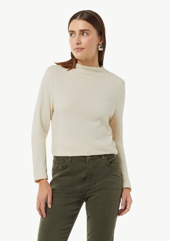 comma casual identity T-shirt i beige: framsida