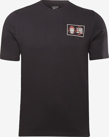 Reebok Shirt 'La Casa De Papel' in Black: front