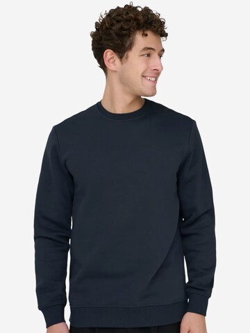 Only & Sons Sweatshirt 'Connor' in Blue