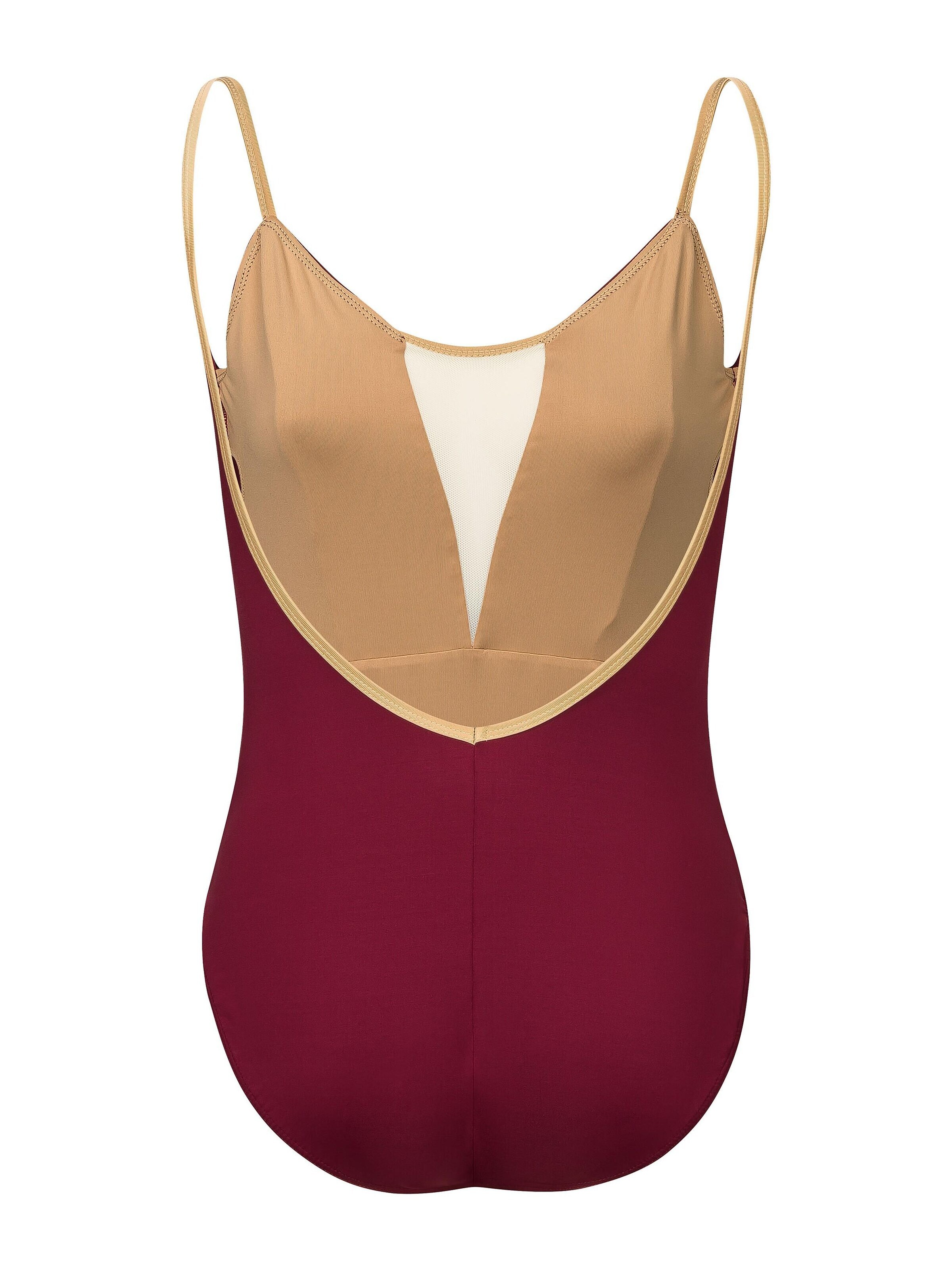 Tanzmuster Athletic Bodysuit 'Giselle' in Red