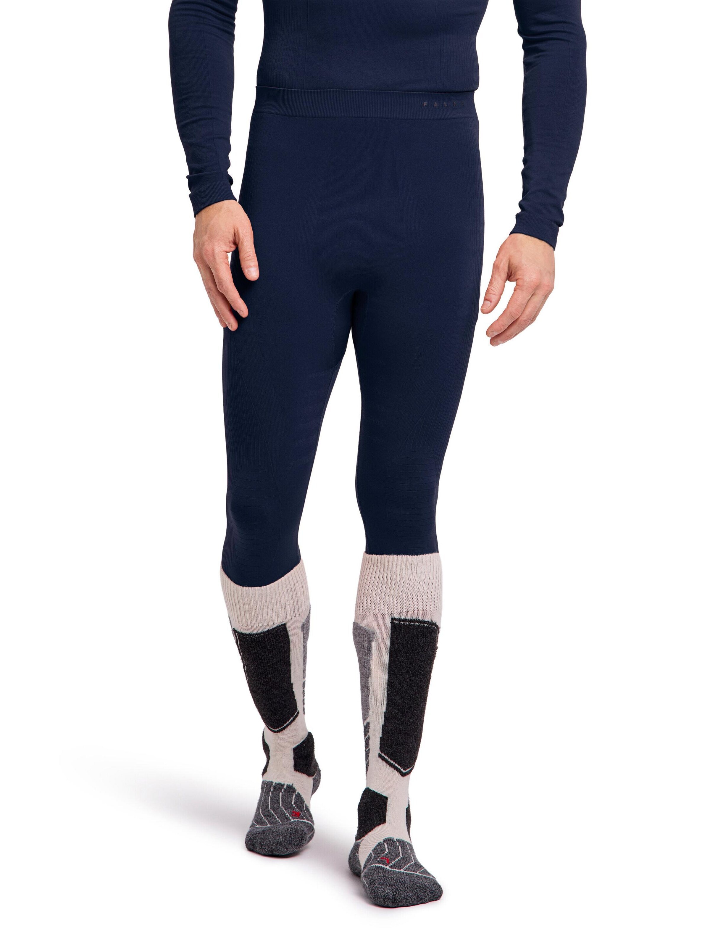 FALKE Skinny Workout Pants in Blue: front