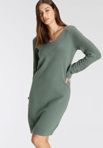 TAMARIS Knitted dress in Green