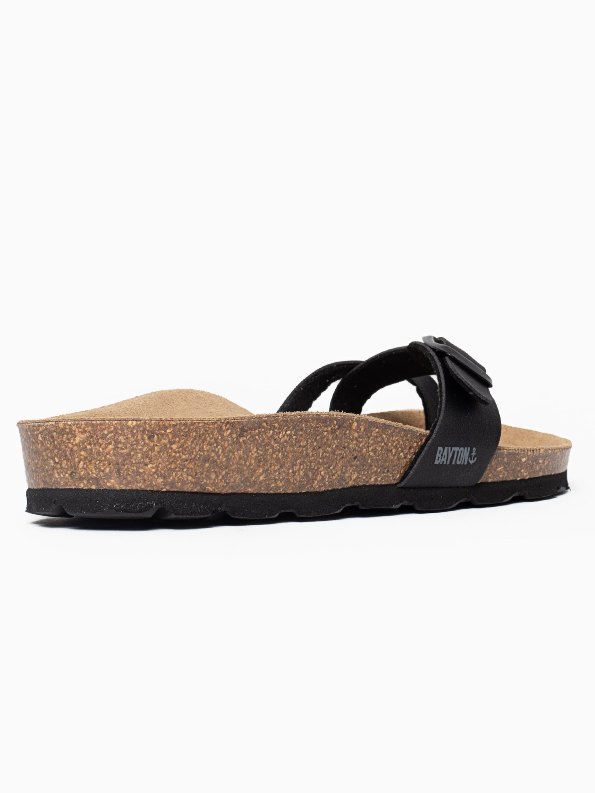 Flip-flops 'Junon' de la Bayton pe negru