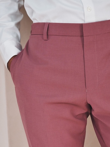 Coupe slim Pantalon à plis Next en violet