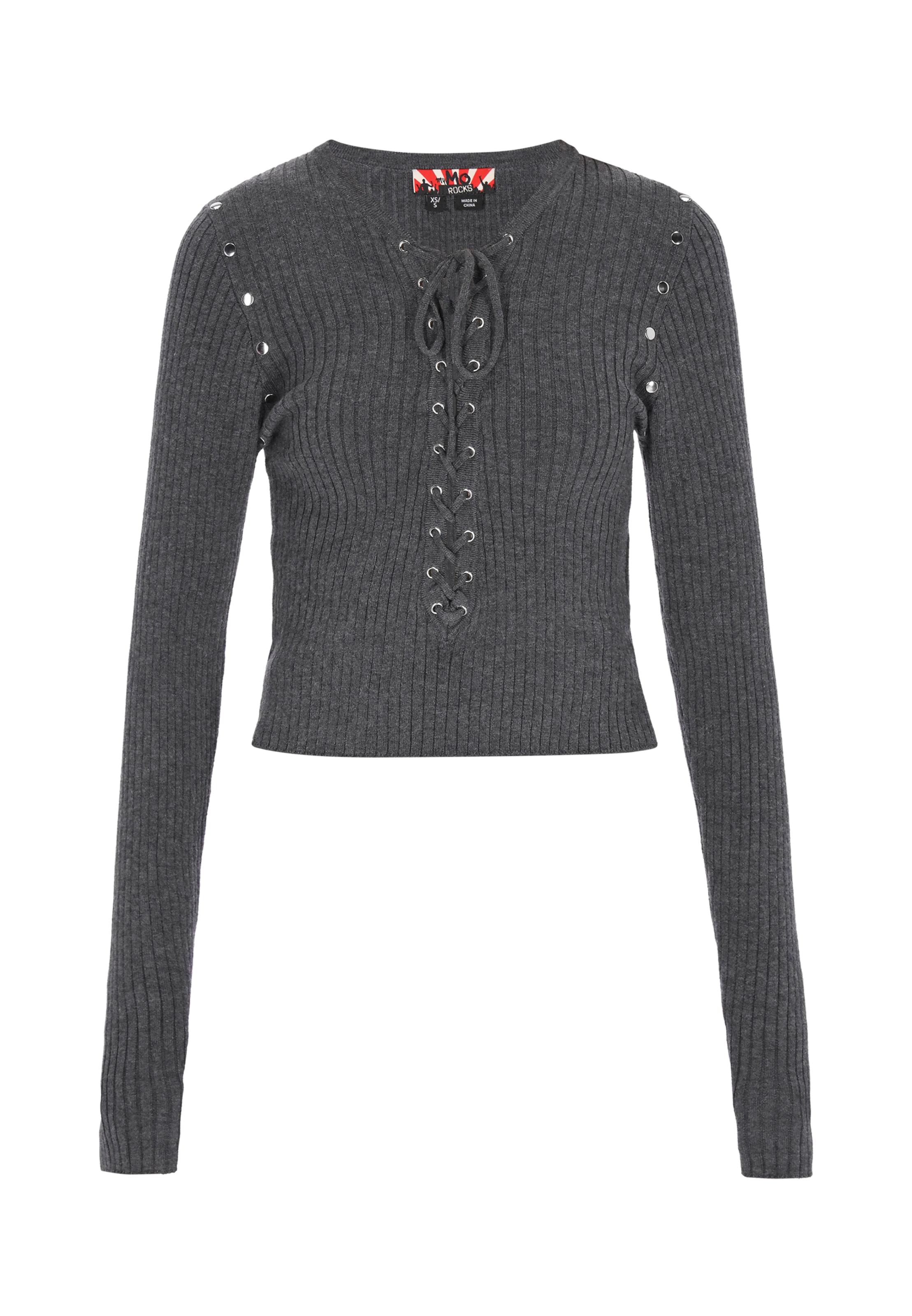 Pull-over myMo ROCKS en gris : devant