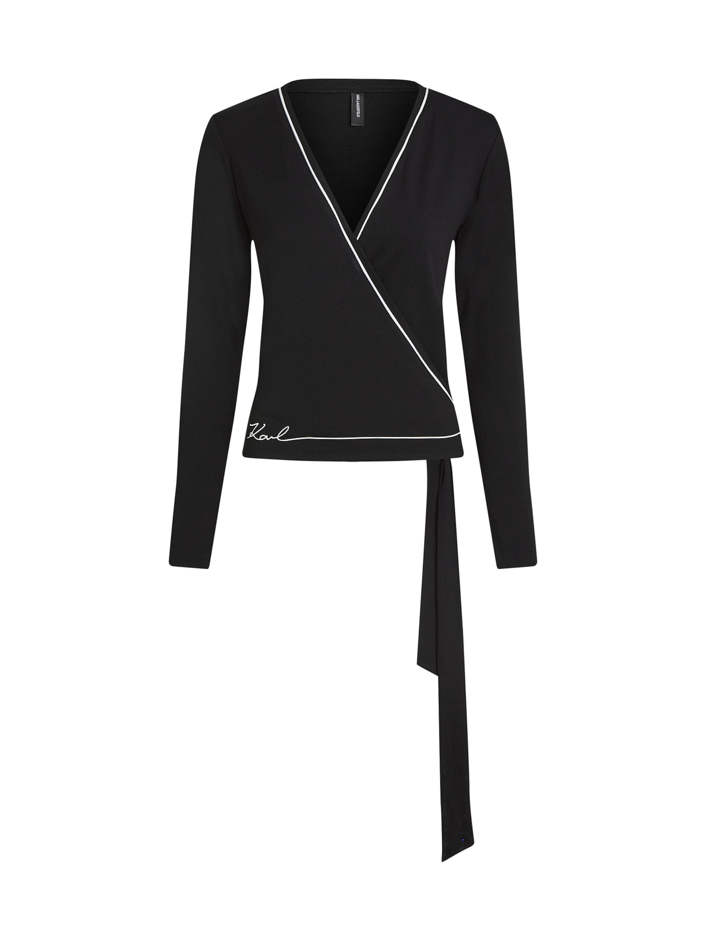 Karl Lagerfeld T-shirt i svart: framsida