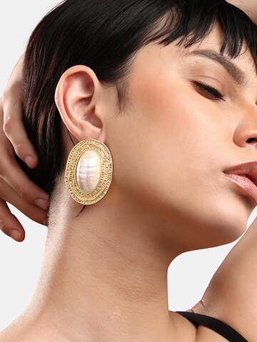 SOHI Ohrringe 'Hannie' in Gold: Vorderseite