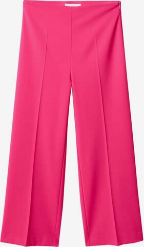MANGO Wide leg Pleated Pants 'Oliver' in Pink: front