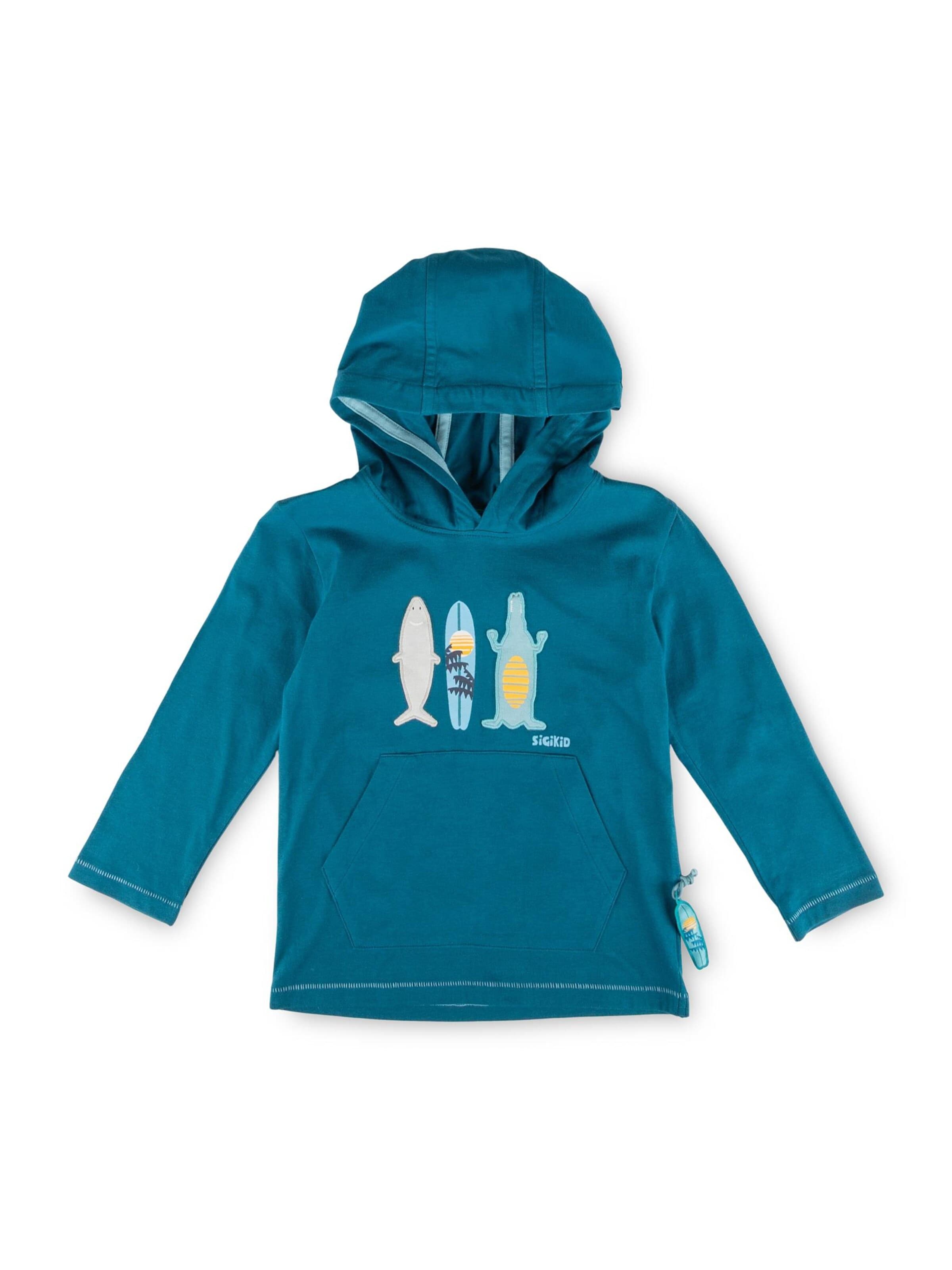SIGIKID Shirt 'Langarmshirt Blue & Bright' in Green: front