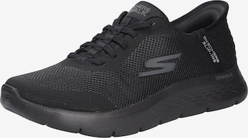 SKECHERS Hausschuh 'GO WALK FLEX - HANDS UP' in Schwarz: Vorderseite