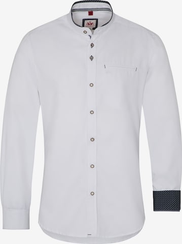 Coupe regular Chemise folklorique SPIETH & WENSKY en blanc : devant