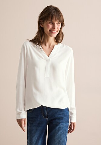 CECIL Bluse in Unifarbe in Weiß: Vorderseite