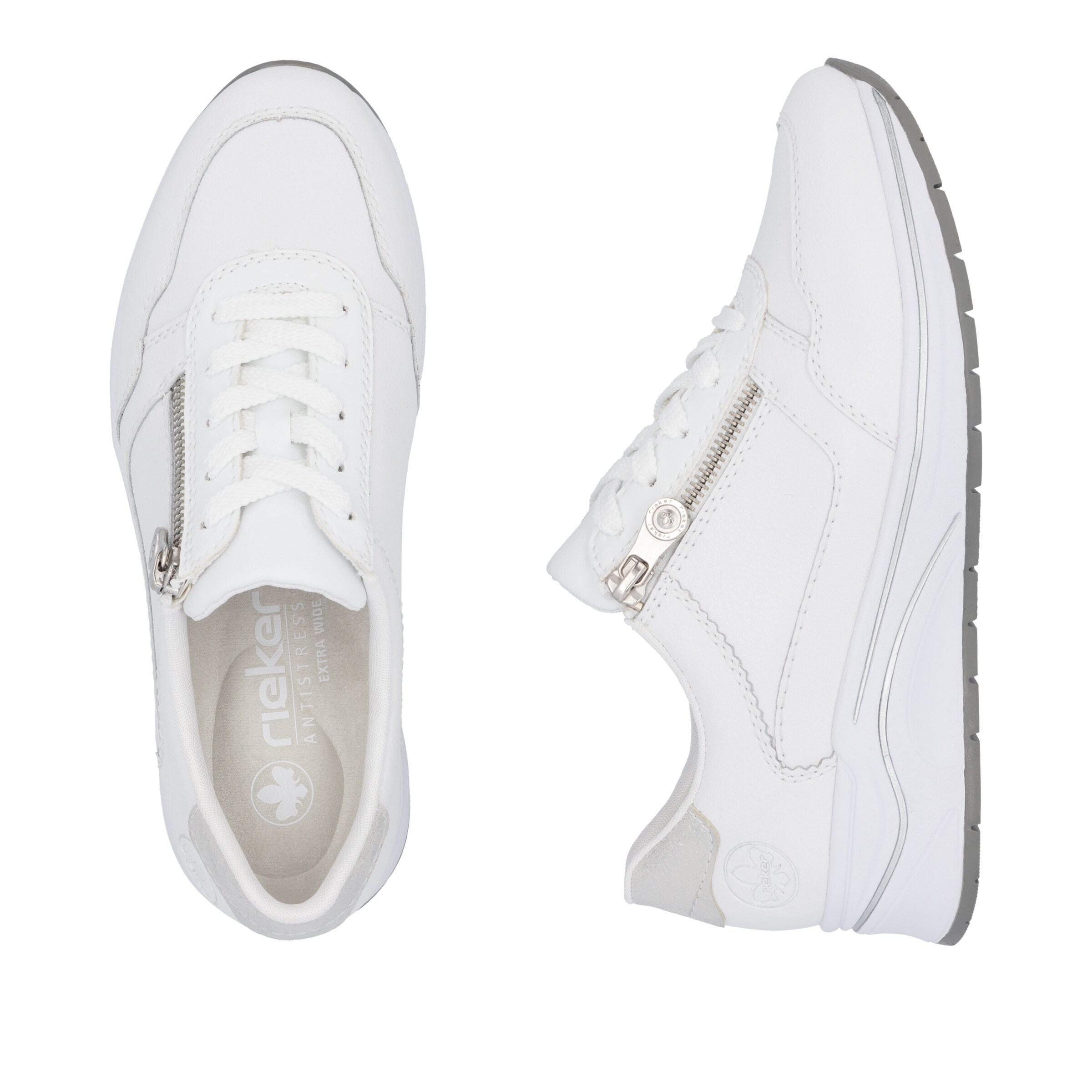 Rieker - Sapatilhas baixas em branco