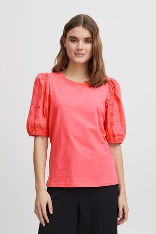 Fransa Shirt 'Mae' in Roze: voorkant