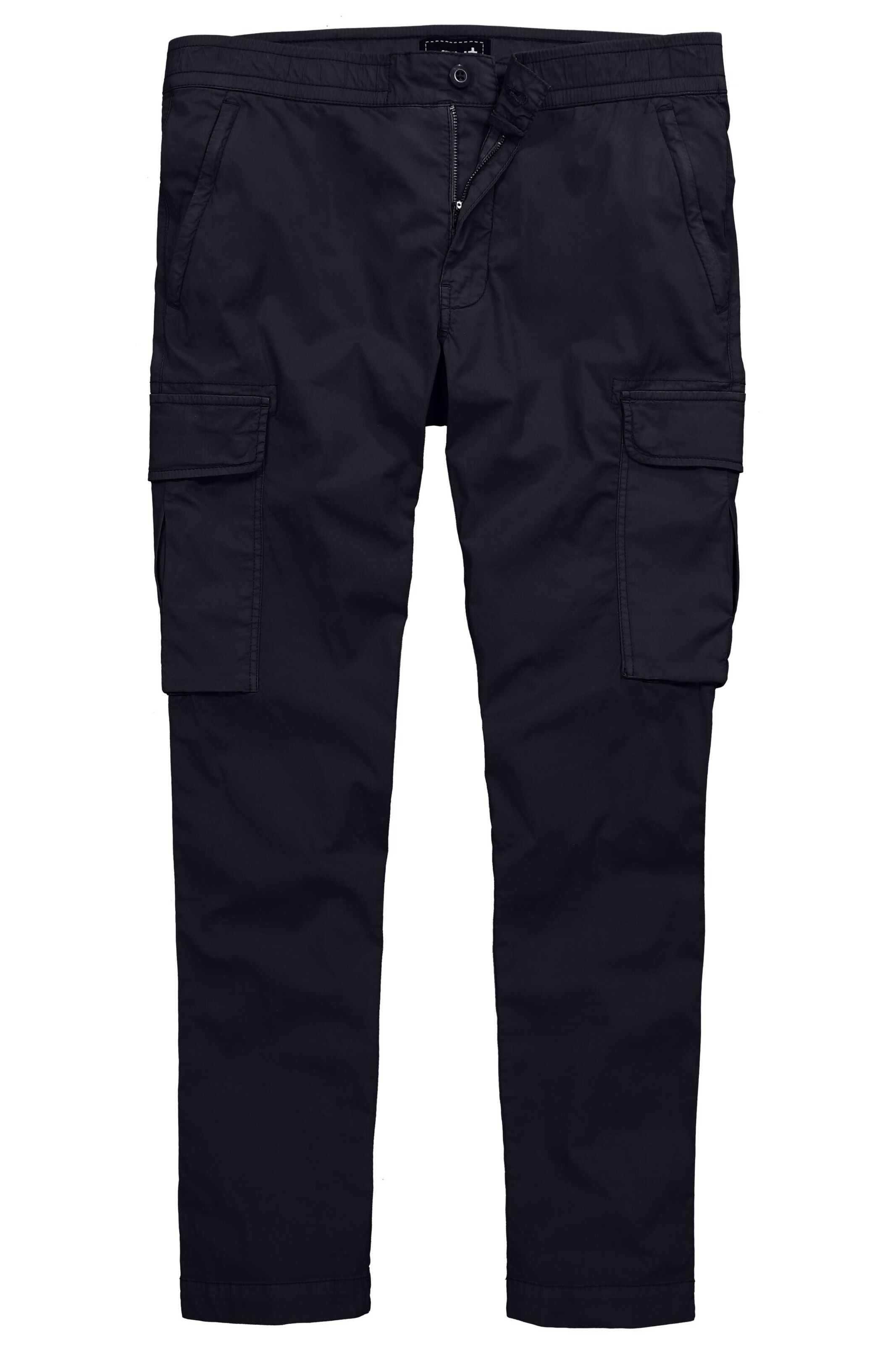 Men Plus Cargobroek in Blauw: voorkant