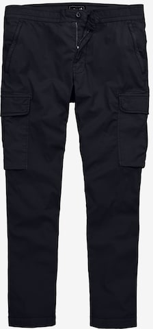 Men Plus Cargobroek in Blauw: voorkant