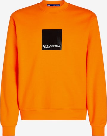 Sweat-shirt KARL LAGERFELD JEANS en orange : devant