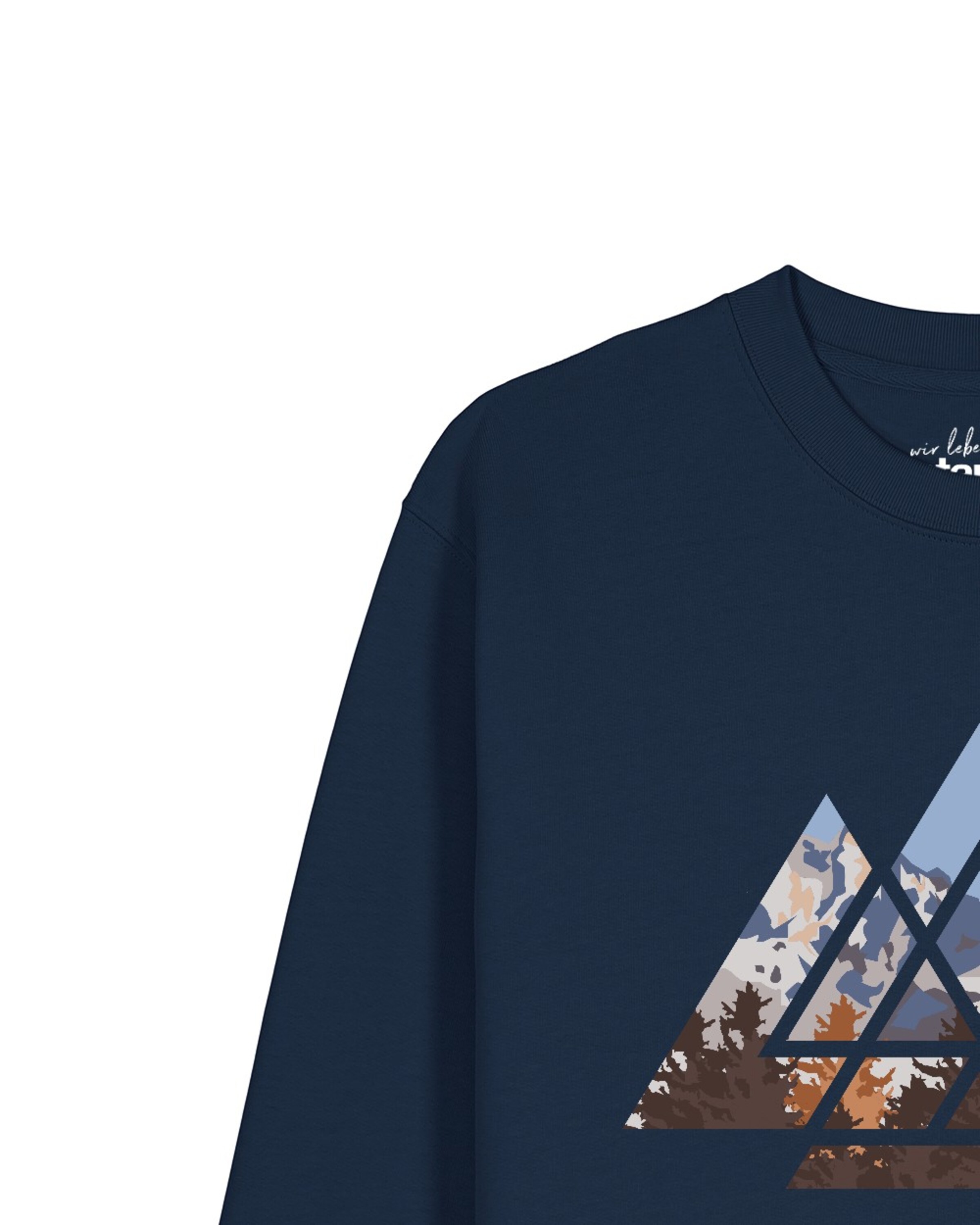 Sweat-shirt 'Geometric Landscape' Watapparel en bleu