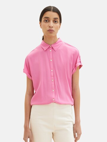 TOM TAILOR - Blusa em rosa: frente