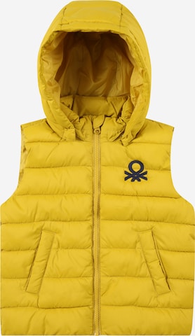 UNITED COLORS OF BENETTON Vest in Yellow: front