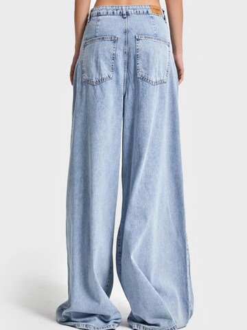 IT'S BASIC Wide leg Jeans 'Relaxed' in Blauw
