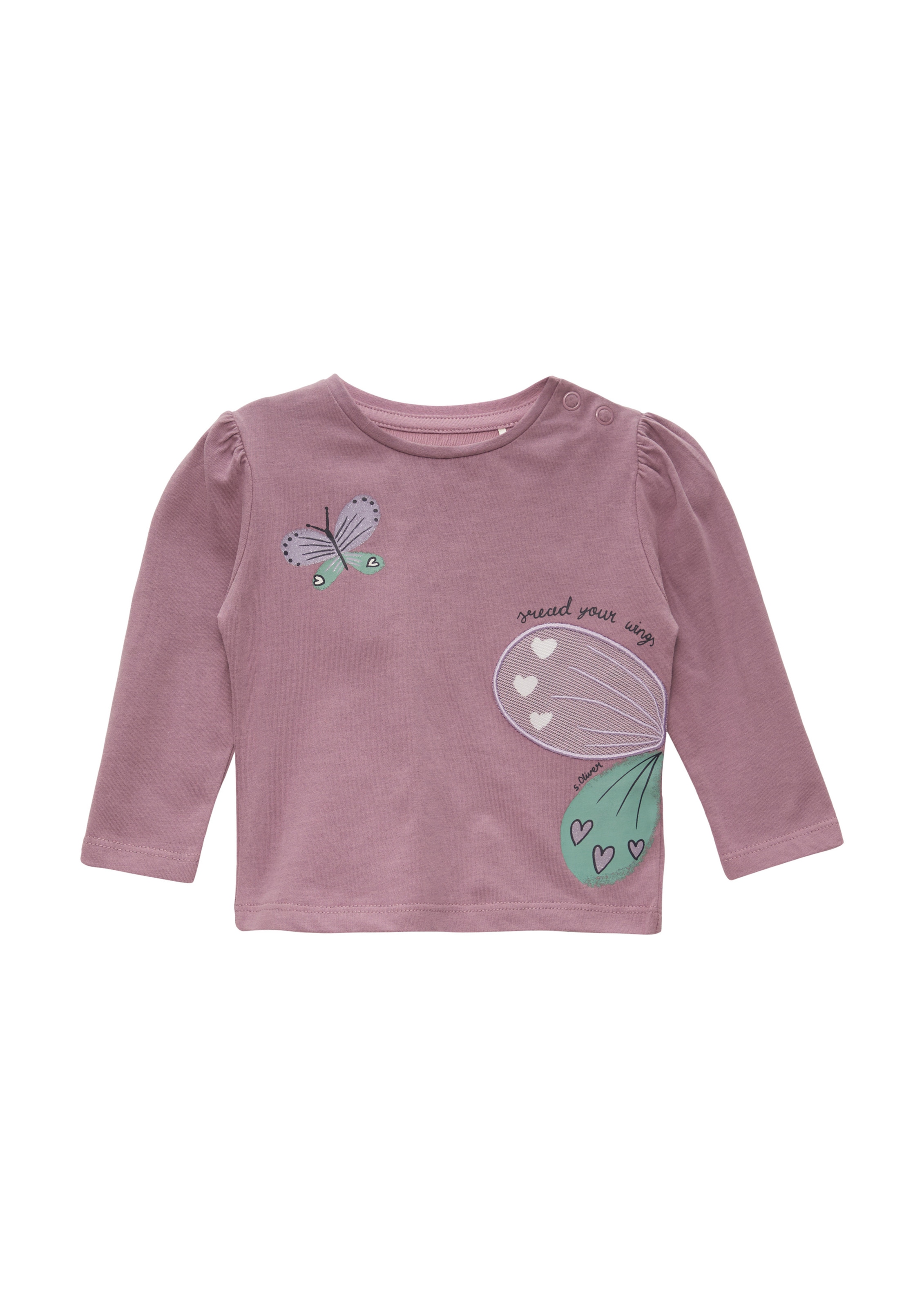 s.Oliver T-Shirt en menthe / mauve / lavande, Vue avec produit