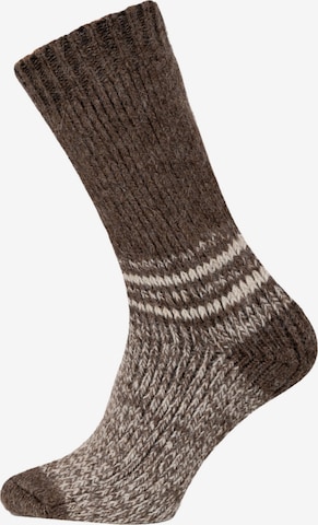 HomeOfSocks Socken 'HOS955' in Braun: Vorderseite