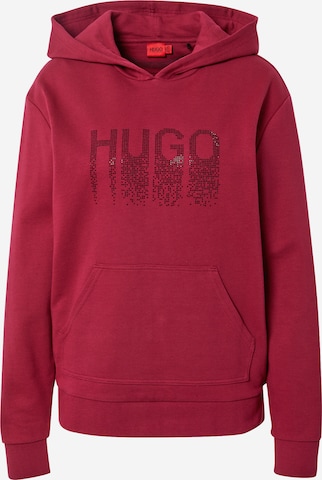 HUGO Red Sweatshirt 'Dasara' i röd: framsida