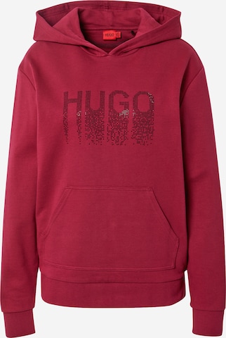 HUGO Red Sweatshirt 'Dasara' i rød: forside