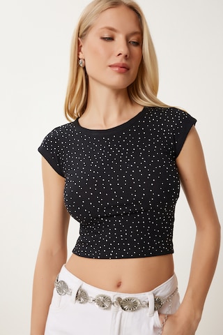 T-shirt Happiness İstanbul en noir : devant