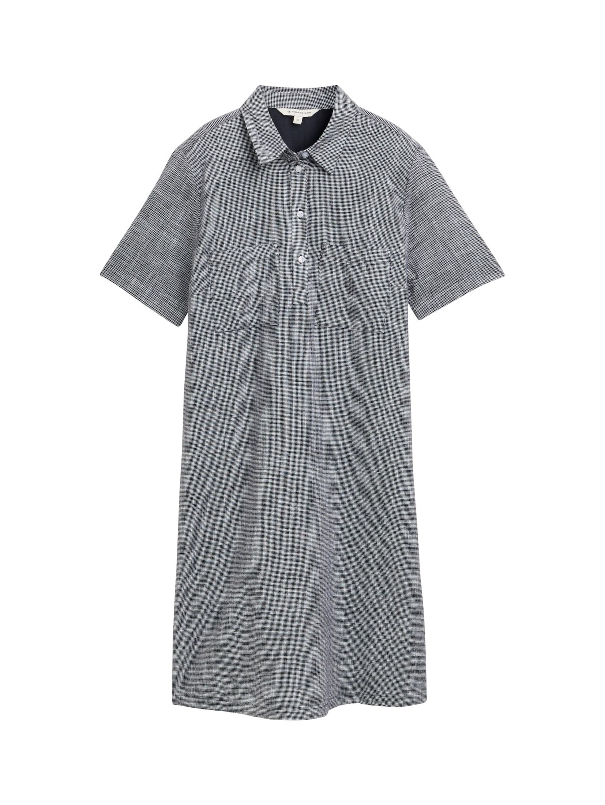 TOM TAILOR Jurk in Blauw: voorkant