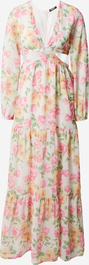 Nasty Gal Mekko värissä norsunluu / keltainen / vaaleanvihreä / roosa, Tuotenäkymä